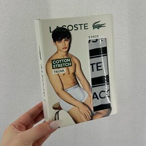 NEW Lacoste Boxer Stretch Trunks Mens Medium